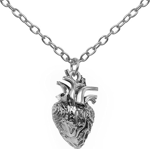 Anatomical heart pendant - anatomical,